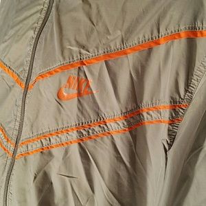 Vtg Nike Athletic Men's Jacket Windbreaker Silver